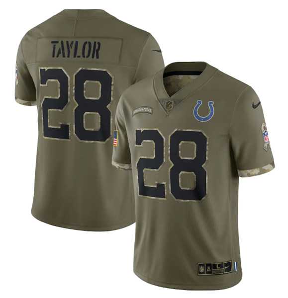 Men's Indianapolis Colts #28 Jonathan Taylor 2022 Olive Salute To Service Limited Stitched Jersey,We sell and wholesale Men's Indianapolis Colts #28 Jonathan Taylor 2022 Olive Salute To Service Limited Stitched Jersey on line form chian!